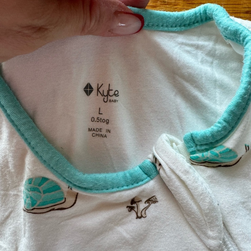 Blue baby boys garden bug Kyte baby sleep sack size L in tog 0.5 - Picture 2 of 3
